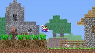 MarioCraft | Mario and Wolfie find a Village! And...