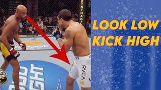 "Look LOW, Kick HIGH" Moments in UFC
