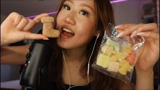 ASMR EATING FROZEN WAX CANDY