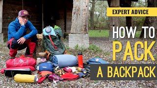 HOW TO PACK A BACKPACK OR HOW I PACK MY BACKPACK | EXPERT ADVICE