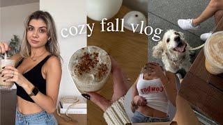 fall vlog | pumpkin cream chai recipe, yapping & cozy girls night in 