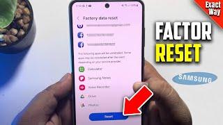 How to factory reset samsung phone 2024 | Full Guide