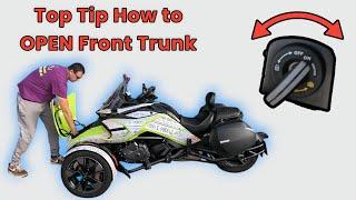 Top Tip from Can-Am Spyder Expert: Open the Frunk Without Turning Off the Engine! #martinthevlogger