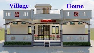 32x35 House Design II Beautiful Home Design Idea II Simple Home For Village I single Brother's House