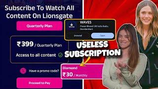 Waves is Fraud?: Waves Subscription Not Working, Lionsgate Play Content, App Crashes, Waves Live TV