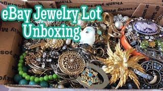 Unboxing Estate Jewelry EBay Lot || So Many Goodies! || Moonstone Mamas