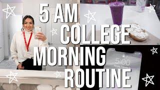 MY 5AM COLLEGE MORNING ROUTINE!!