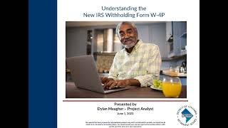 Understanding the New IRS Form W-4P