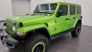 2018 JEEP WRANGLER 4 DOOR SAHARA MOJITO GREEN JL 4K WALKAROUND 23J292A SOLD!