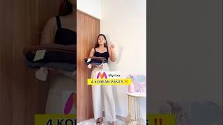 Korean pants from Myntra #korean #koreandrama #koreanfashion #koreanstyle #kdrama #youtubeshorts