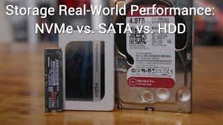 Storage Real-World Performance: NVMe vs. SATA vs. HDD