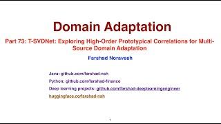 Part 73: T-SVDNet: Exploring high-order prototypical correlations for multi-source domain adaptation