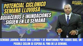 28 OCTUBRE. LA SEMANA LABORAL ESTARÁ MARCADA POR LLUVIAS INTENSAS Y POSIBLE FORMACIÓN DE CICLÓN.