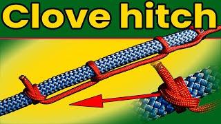 Clove hitch  - Attach a climbing line to a throw line