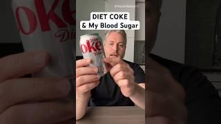 Diet Coke and my blood sugar. #glucose #bloodsugar #insulinresistant1 #dietcoke