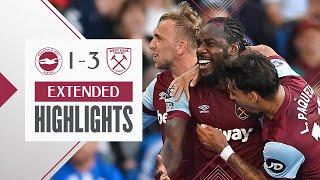 Extended Highlights | Hammers Blow Away Brighton! | Brighton 1 - 3 West Ham | Premier League