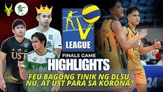 DLSU VS FEU - Finals Game Highlights | VLeague Collegiate Conference 2024