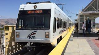 Valley Transportation Authority HD 60fps: VTA Light Rail Trains @ Great Mall Station 7/23/15