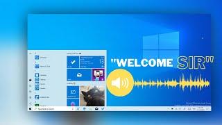 How to Setup a Welcome voice Message on Windows 10 (at startup /Log On)  2021