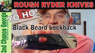 Rough Rider Black Beard Lockback RR 1723 -  Yo Ho! Me Mateys