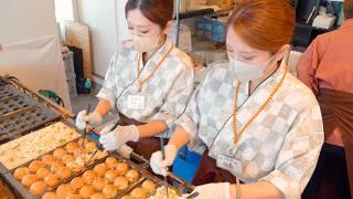 Beautiful twin ninja sisters make delicious takoyaki!　四季桜 たこ焼き