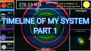 Timeline of my system from past to present (with hide outer planets) original video