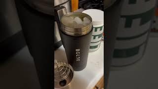 Check Out My New Steel Shaker Bottle #fitnesslifestyle  #morningroutine