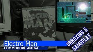 Commodore Amiga -=Electro Man=- unboxing&gameplay