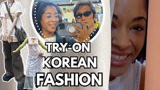 Try-on KOREAN FASHION | BOYFRIEND choose THE OUTFITS | AMBW Couple 