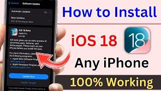 iOS 18 Install Kaise Kare | How to Install iOS 18