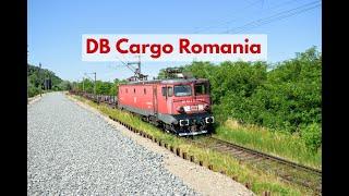 DB Cargo Romania with a special loading and Soimos Fortress in the background