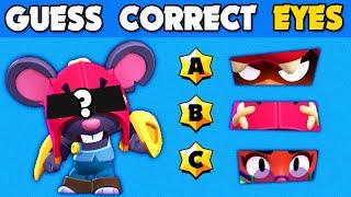 Guess the CORRECT EYES of the BRAWLERS | Brawl Stars Quiz - Moe, Kenji, Kit, Chester, El Primo 