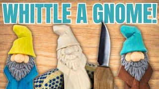 How to Whittle the Traveling Gnome 2.0 - Beginner Whittling Lesson