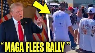 Trump HUMILIATED As MAGA LEAVES Disaster Rally EARLY!