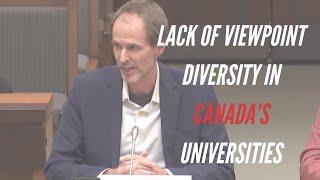 Christopher Dummitt on the lack of viewpoint diversity in Canadian academia: MLI in Parliament