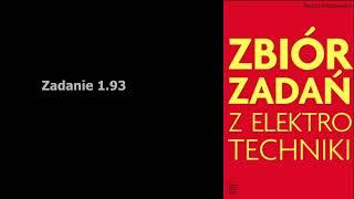 Zadanie 1.93. Liczymy rezystancje pod wartość napięcia.