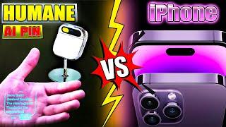 HUMANE AI PIN VS IPHONES: THE ULTIMATE TECH SHOWDOWN! #techshowdown