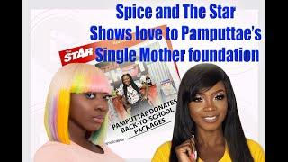 Spice and The Star shows love to Pamputtae's Single mother foundation