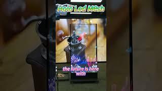 The future is here with a magical visual experience: Holographic LED Mesh Display. #ledinnovation