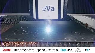 Eagle 20 kW Fiber Laser Cutting 5mm Mild Steel