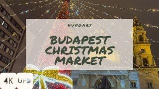 WalkIn BUDAPEST CHRISTMAS MARKET 2024 | HUNGARY | 4K HDR Walking Tour