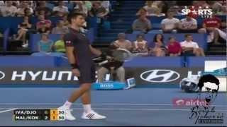 Novak Djokovic Imitates Ana Ivanovic // Very Funny // HOPMAN CUP 2013 [HD]