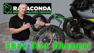 Rabaconda Tutorial - Easy Motorcycle Tire Change