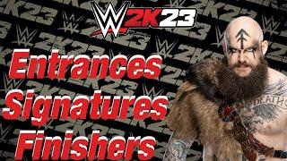 WWE 2K23 Entrances/Signatures/Finishers: Erik