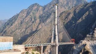 Anji Khad Bridge Latest Update | Indian railway first cable Stayed Bridge