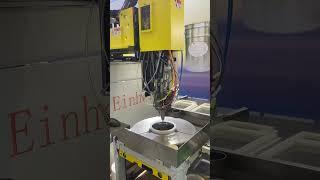 Water rinsing PU dispensing machine on  automechanika exhibition