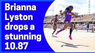 Brianna Lyston sizzles to 10.87 at Battle on the Bayou