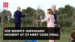 Joe Biden's 'awkward' moment at G7 summit goes viral | Watch video