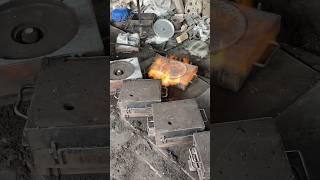 Heating Sand Mold #sandcasting #mold