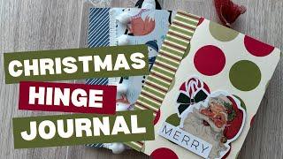 Make a Christmas Journal with a Hinge Spine | Journal Tutorial